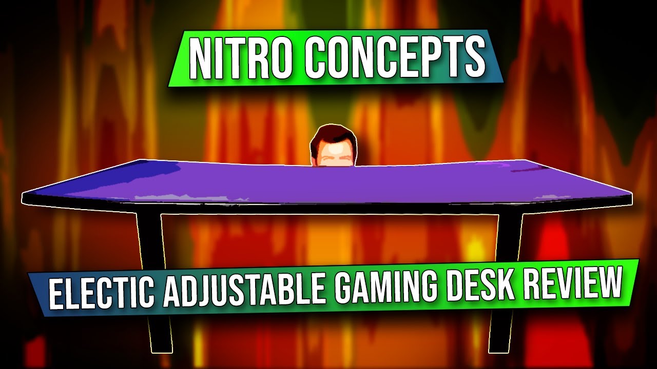 Nitro Concepts Electric Adjustable Gaming Desk Recap Youtube