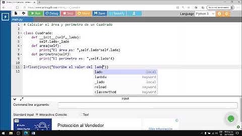 Calcular área y perímetro con POO en Python 3