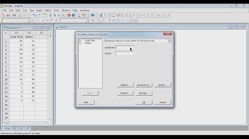 Anova One Way (Minitab 18)