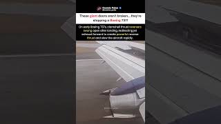 These Giant Doors Stop a Boeing 737! Thrust Reversers Explained ✈️ #shorts #trending #viral #space