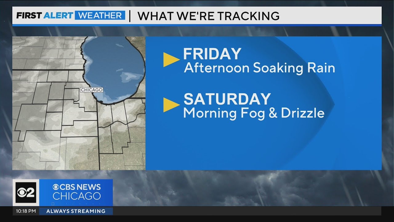 Chicago First Alert Weather: Soaking rain Friday afternoon - YouTube