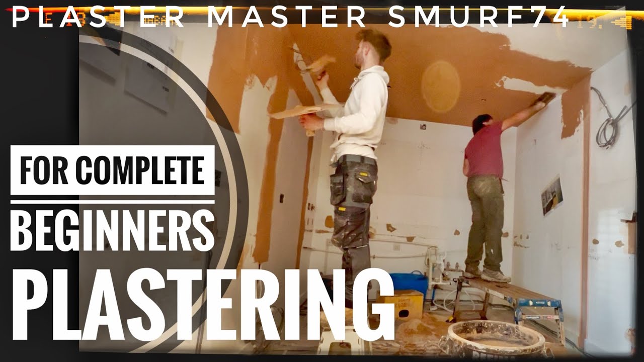 PLASTERING FOR COMPLETE BEGINNERS DIY tutorial how to plaster a wall ...