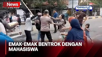 Emosi Terkena Asap Ban yang Dibakar, Emak-Emak di Pinrang Bentrok dengan Mahasiswa