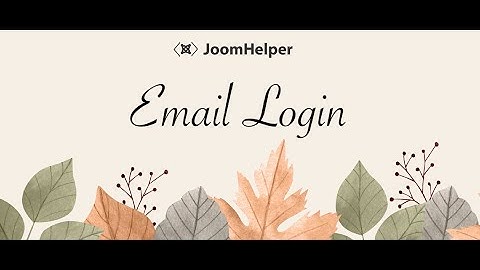Joomla login by email address plugin
