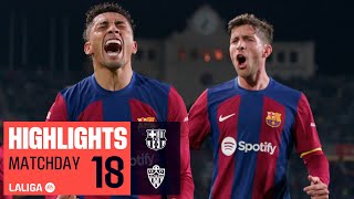 Highlights FC Barcelona vs UD Almería (3-2)