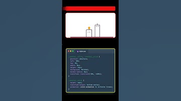 FUNNY CANDLE ANIMATION using html css #coding #programming