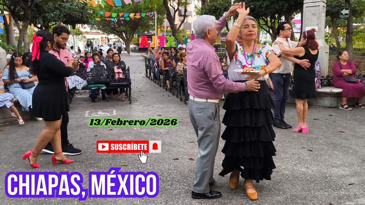 Danzón al son de la Marimba, 13/Febrero/2026, Parque Jardín de la Marimba, Tuxtla Gutiérrez, Chiapas