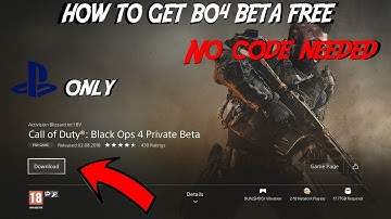 [*PATCHED*] HOW TO GET THE BO4 BETA FREE