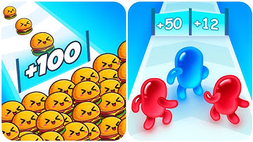 Food Run Vs Join Blob 3D   Adventure  All Levels Android iOS Gameplay