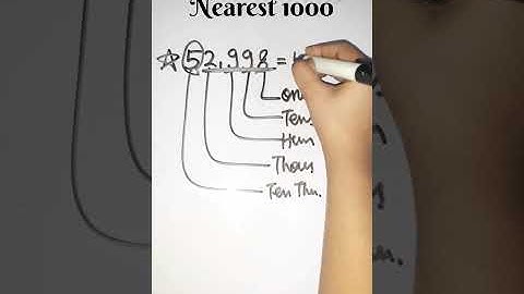 How to find the nearest 1000 #nearest #nearest1000 #roundoffnumbers #shorts