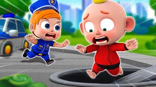 The Dangerous Manhole Cover 😱 |  Babies Safety Tips 👶🏻🍼 | NEW✨ Nursery Rhymes & Funny For Kids