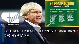 LISTE DES 31 PRESELECTIONNES DE MARC BRYS : DECRYPTAGE ( AU COEUR DU SPORT du Mardi 14/05/2024 )