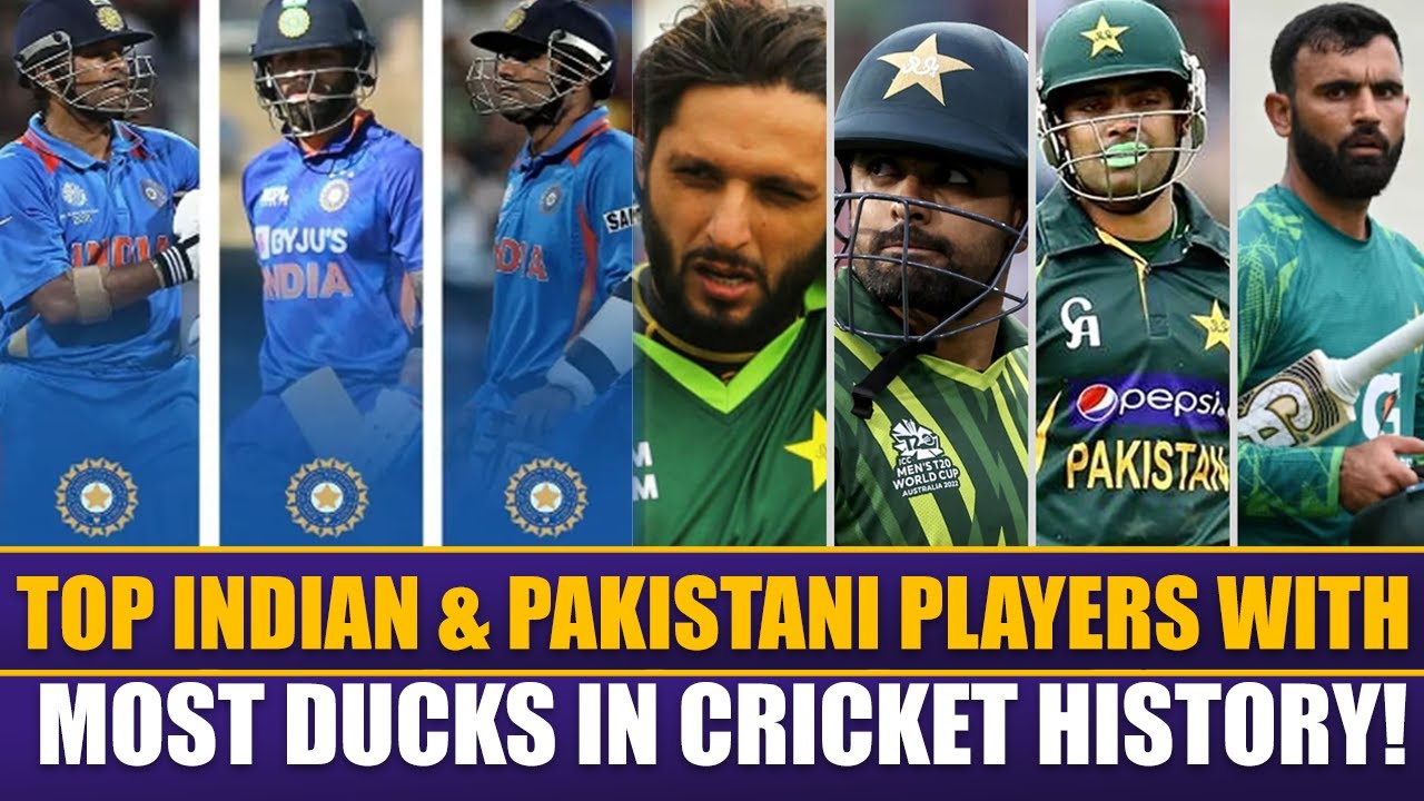 Top Indian & Pakistani Players with Most Ducks in Cricket History ...