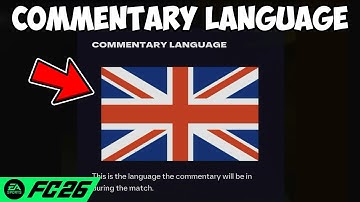 How To Change Commentary Language On FC 26
