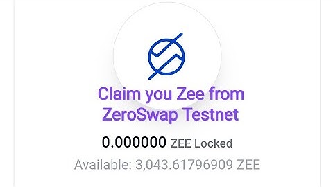 Zeroswap Update | Claim your Testnet token | LootboxBD