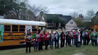 Eagle Springs Elementary teachers singing carols to kids..