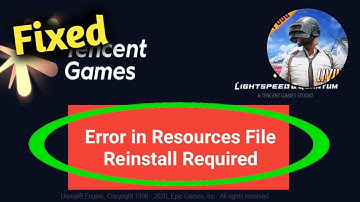 Pubg Error in Resource File Reinstall Required Problem Solved