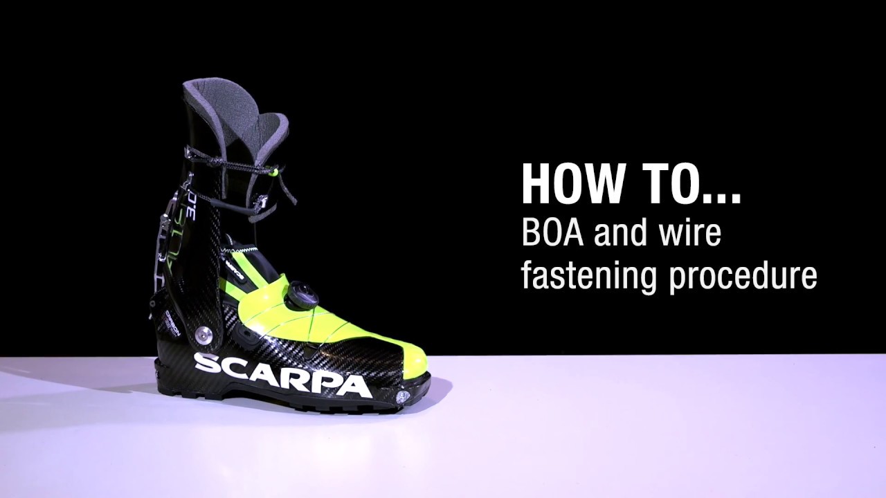 HOW TO BOA and wire fastening procedure Alien 3.0 YouTube