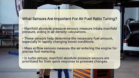 What Sensors Are Important For Air Fuel Ratio Tuning? - Car Performance Pros