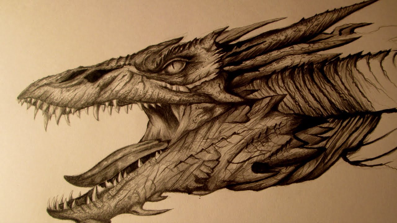 Smaug Amazing Drawing, EPIC FanArt Speed Drawing - YouTube