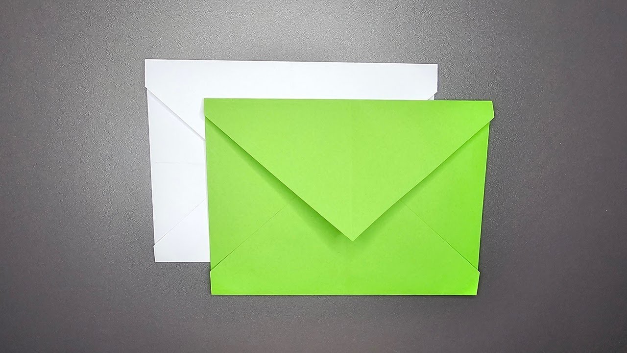 Super Easy Origami Envelope Tutorial - DIY | Easy DIY Letter Envelope ...