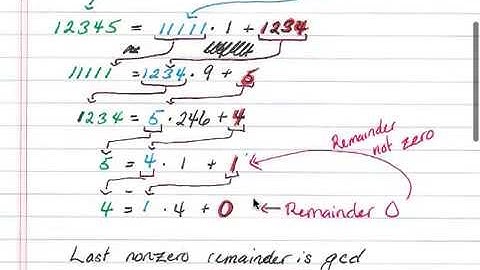 Euclidean Algorithm and GCDs (Ex. 2)