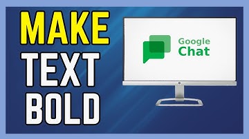 Google Chat Tutorial How to Make Text Bold In Google Chat - (Easy Guide!)
