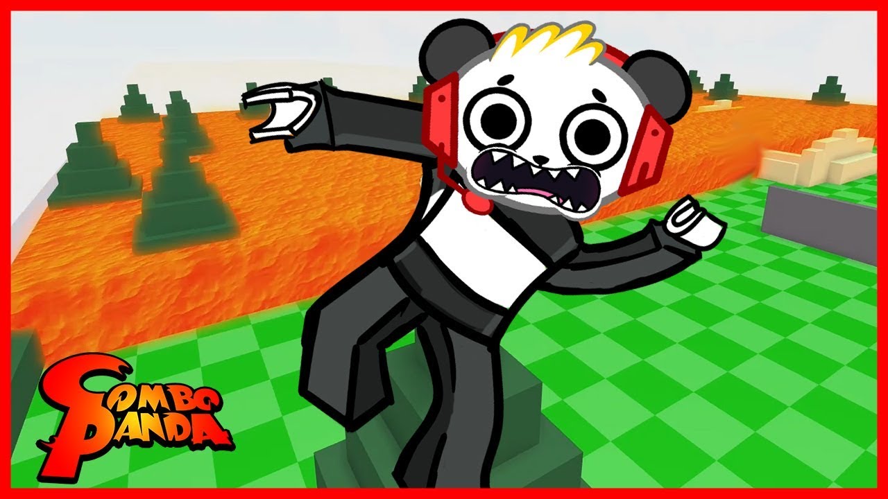 Roblox Floor Is Lava At The Playground Let S Play With Combo Panda Youtube - roblox floor is lava at the playground
