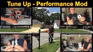 Install Tune Up Kit 90152Y on Echo SRM225 Weedeater - Exhaust Mod - Test it out #SideHustle