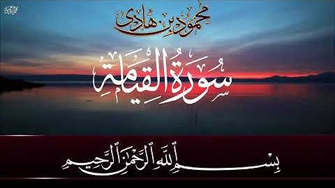 سورة القيامة تلاوة هادئة للقارئ محمود هادي الشيخ