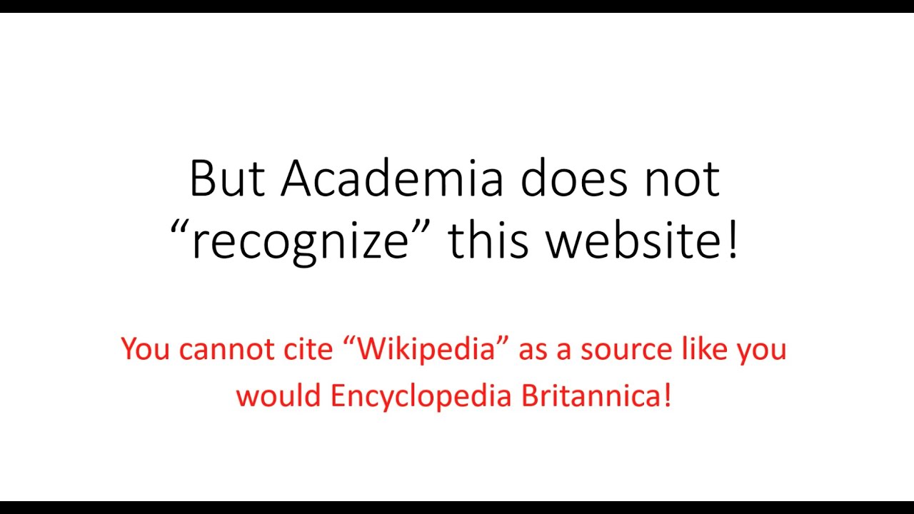 How (Not) To Use Wikipedia - YouTube