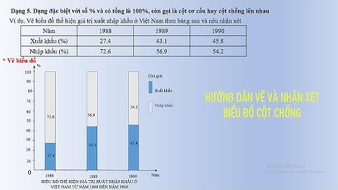 Hướng dẫn vẽ biểu đồ cột chồng địa 9 100 năm 2024