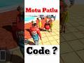 Motu Patlu 🤩 Cheat Code || Indian Bikes Driving 3D New Update #shorts #rohitgamingstudio6902