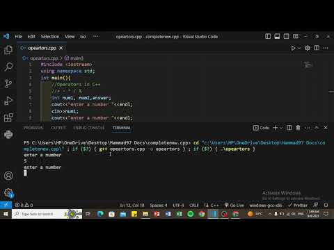 C++ Crash Course Ultimate Guide Ep 4: Operations(+ , - , * , / , % )