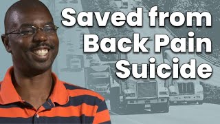 Saved from Back Pain Suicide