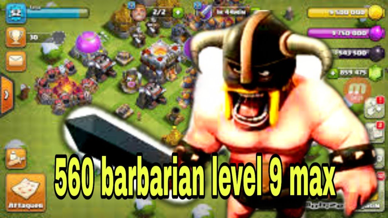 Coc versi mod 560 peleton barbarian jika berperang bikin