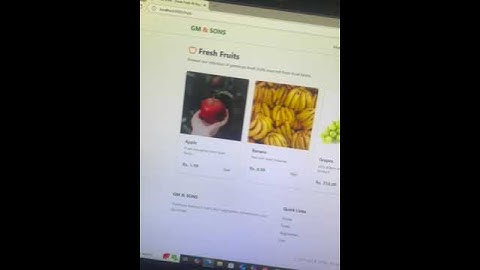 GM & SONS | Fruits & Vegetables Web App Demo | Admin Dashboard + Product Catalog + OTP Login