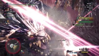 【MHW：IB：殲滅の主はまた鐘を鳴らす：KO術（スキルレベル Lv5）：シャミセン【狼】♡】歴戦悉くを殲ぼすネルギガンテ戦 狩猟笛視点 05’ 37” 81（狩猟笛・ヘビィボウガン・操虫棍・太刀）♡