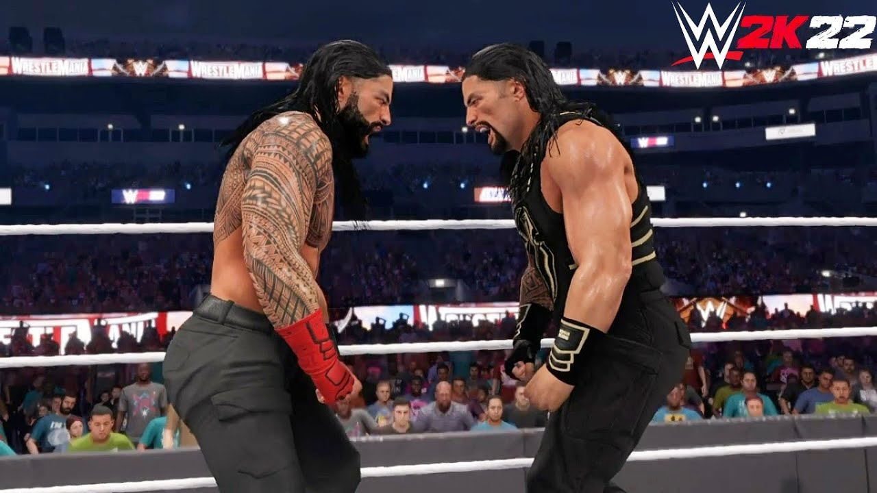 WWE 2K22 "Big Dog" Roman Reigns vs "Tribal Chief" Roman Reigns YouTube