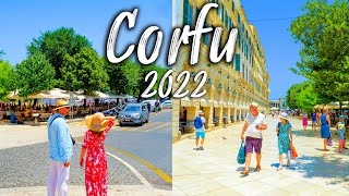 Corfu Greece, see Corfu in highest quality possible, walking tour 4k, Greece 2022