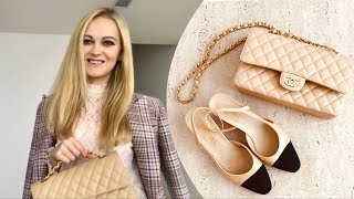 Chanel Beige Clair Classic Medium