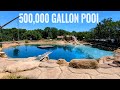 500k gallon backyard pool  29 year build  coolest thing ive ever made  ep26