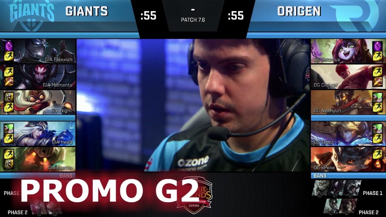 Giants vs Origen | Game 2 Promotion / Relegation S7 EU LCS Summer 2017 | GIA vs OG G2 1080p