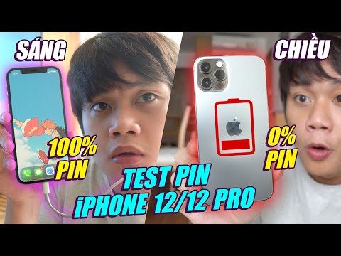 ĐÁNH GIÁ, TEST PIN iPHONE 12/12 PRO: CÓ ĐÚNG LÀ PIN YẾU, KHÔNG DÙNG NỔI 1 NGÀY??