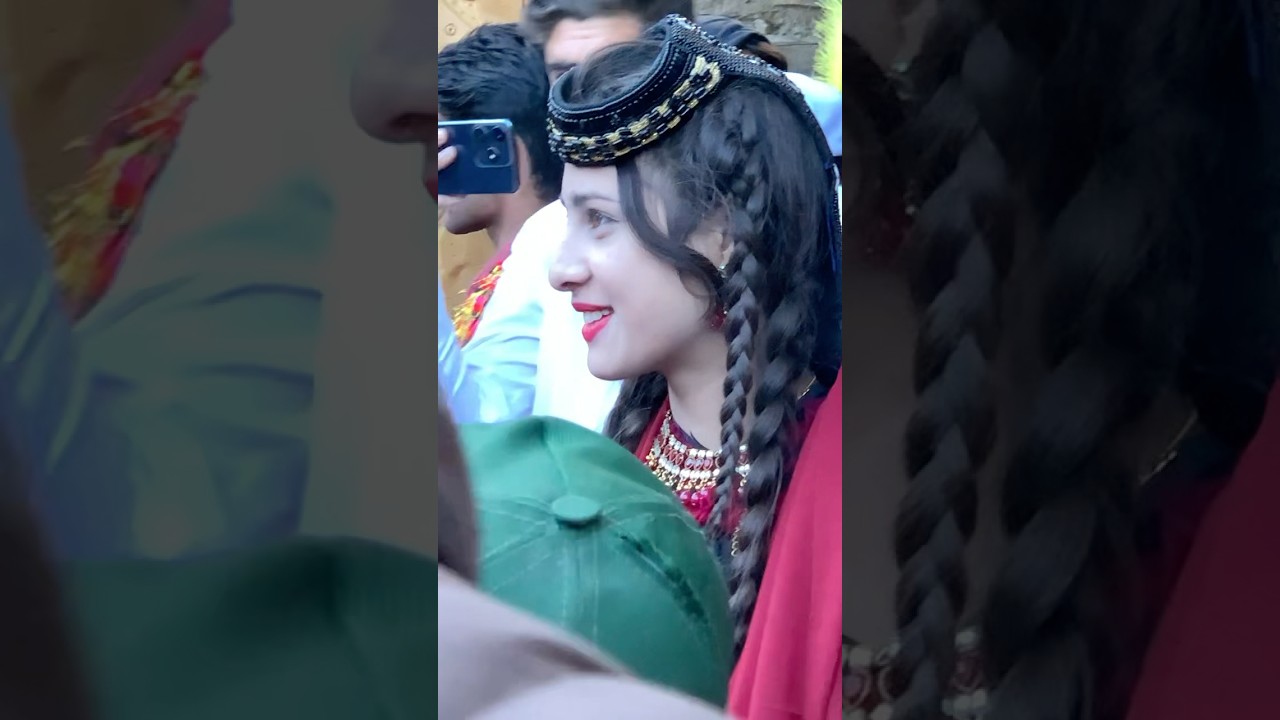 Beautiful Kalash tribe at festival 