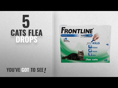 top-10-cats-flea-drops-[2018]:-frontline-spot-on-for-cats,-6-pipettes