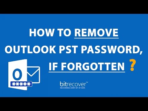 Как удалить пароль Outlook PST, если вы его забыли