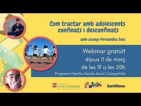 Webinar FEAC - Com tractar amb adolescents confinats i desconfinats