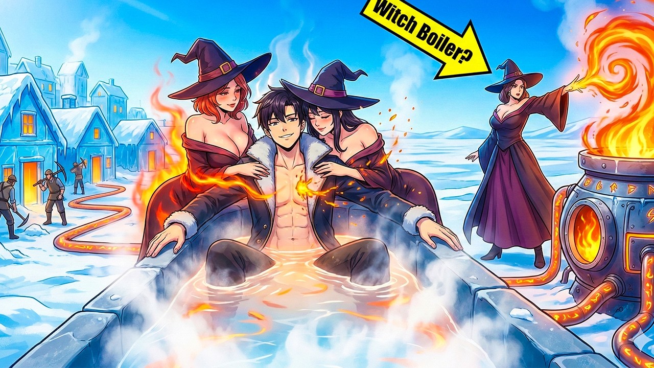 Banished To FROZEN WASTELAND—But His BODY Absorbs WITCHES and Starts Rebuilding Kingdom!