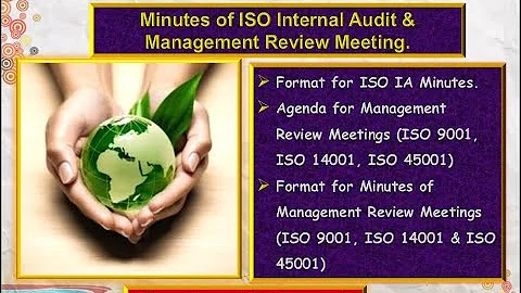 Minutes of ISO Internal Audit & Management Review Meeting